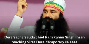 Dera Sacha Sauda chief Ram Rahim Singh Insan reaching Sirsa Dera: temporary release