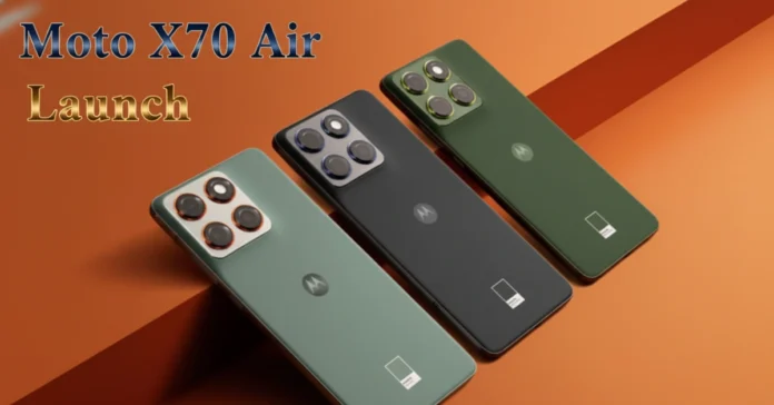 Moto X70 Air Launch